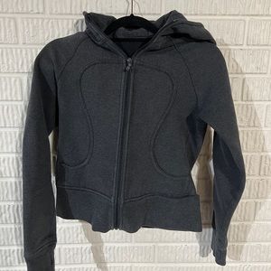 lululemon athletica Black/ charcoal Scuba Jacket